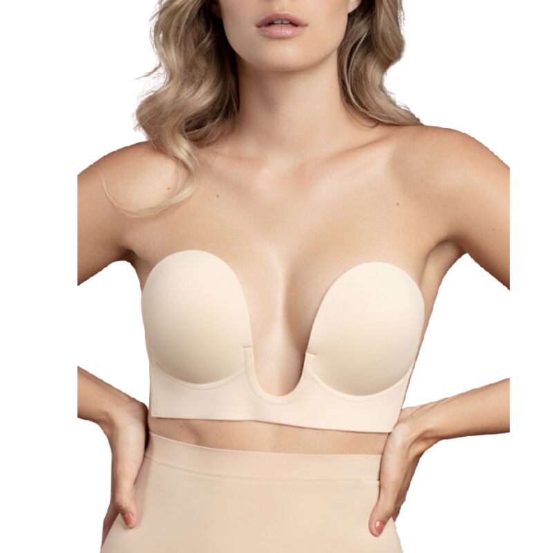 img_100173_41ec55844168675e339170c5441432f3_1.jpg BRA WITHOUT HANDLES SHAPE U BEIGE CUP E – Kuva 1