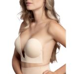 BRA WITHOUT HANDLES SHAPE U BEIGE CUP E – Kuva 2