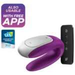 DOUBLE FUN PARTNER VIBRATOR PURPLE – Kuva 3