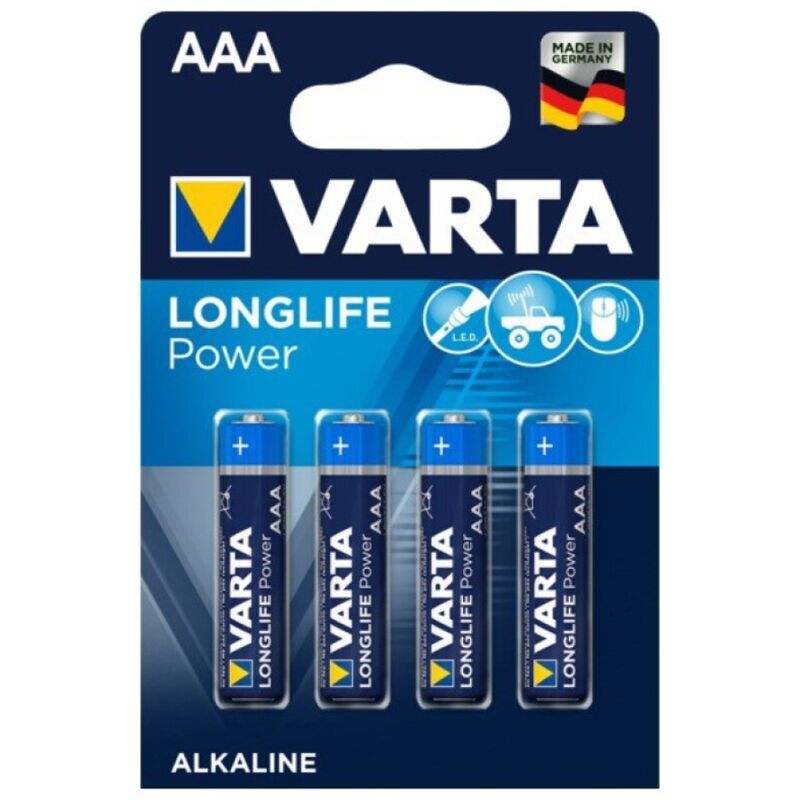 LONGLIFE POWER ALKALINE BATTERY AAA LR03 4 UNIT