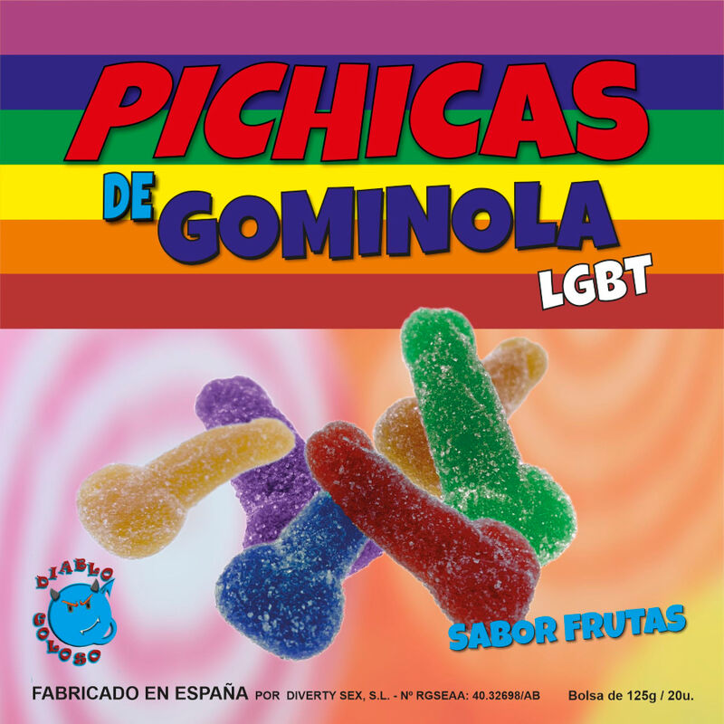 GUMMY PENIS FRUITS WITH SUGAR LGBT