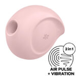 SUGAR RUSH AIR PULSE STIMULATOR & VIBRATOR PINK