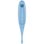 TWIRLING PRO AIR PULSE STIMULATOR & VIBRATOR BLUE - Pilt 2