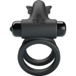 DOUBLE VIBRATING RING WITH BLACK STIMULATOR - Image 3