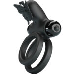 DOUBLE VIBRATING RING WITH BLACK STIMULATOR - Image 5