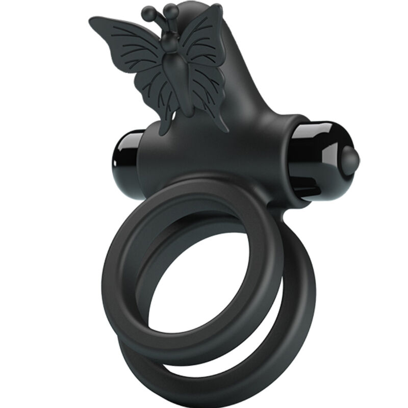 img_145754_3e2d4dce628d3cde9e4633d57530a271_1.jpg DOUBLE VIBRATING RING WITH BLACK STIMULATOR - Image 1
