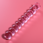 MODEL 22 DILDO BOROSILICATE GLASS PINK 21.5 CM -O- 2.5 CM - Pilt 2