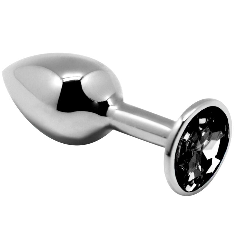 ANAL PLEASURE MINI PLUG METAL BLACK SIZE L
