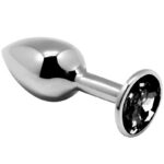 ANAL PLEASURE MINI PLUG METAL BLACK SIZE M