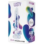 LUSTY REALISTIC PENIS TRANSPARENT 18 CM – Kuva 2