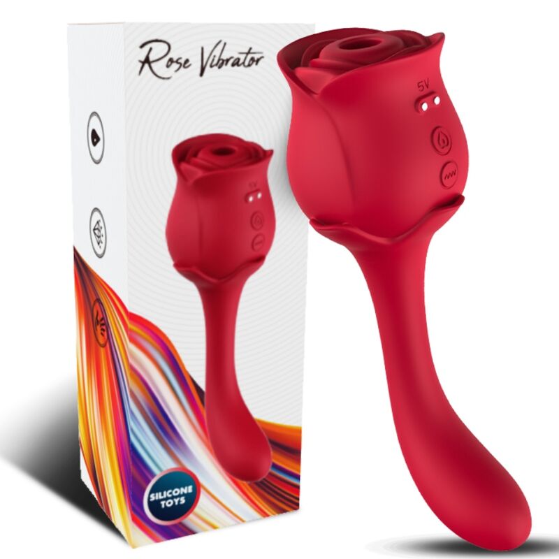 ROSELOVER CLITORIS SUCTION & STIMULATOR RED
