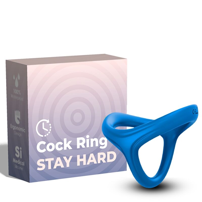 TRESOR DOUBLE SILICONE RING BLUE
