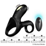RANGER DOUBLE VIBRATOR RING FOR COUPLES BLACK