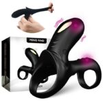 RANGER DOUBLE VIBRATOR RING FOR COUPLES BLACK - Pilt 5