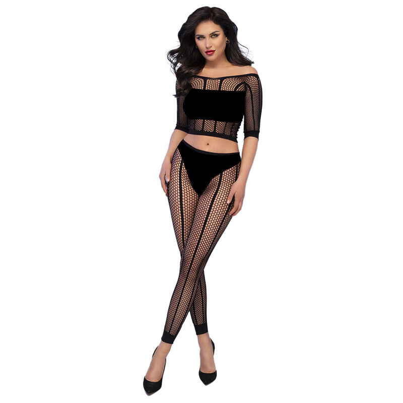 CR 4647 TOP & LEGGINS BLACK S/M