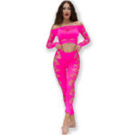 CR 4632 TOP & PANT FUCHSIA S/L