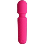 YOUR MAGIC MASSAGER & VIBRATOR RECHARGEABLE 10 VIBRATIONS WAND DOTS PINK - Image 2