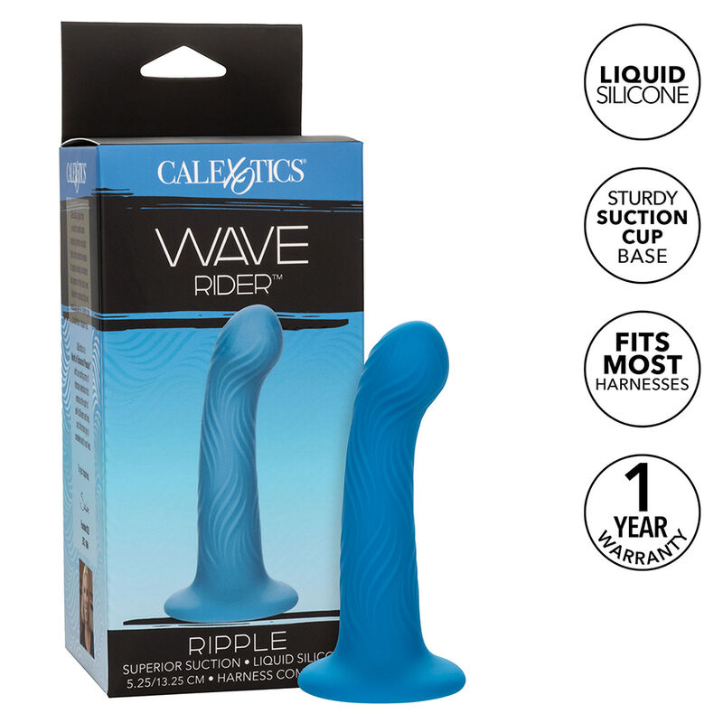 WAVE RIDER RIPPLE ANAL PLUG BLUE