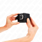 RHINESTONE BUCKLE WRIST RESTRAINTS BLACK ADJUSTABLE 25-32 CM X 5.5 CM - Pilt 4