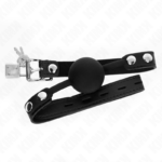 MODEL 1 SILICONE BALL 4 CM GAG WITH LOCK 60 x 2 CM - Image 2