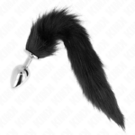 ANAL PLUG SIZE L 10 X 4 CM WITH SYNTHETIC TAIL 40 CM BLACK – Kuva 2
