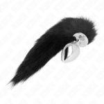 ANAL PLUG SIZE L 10 X 4 CM WITH SYNTHETIC TAIL 40 CM BLACK – Kuva 3