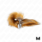 ANAL PLUG SIZE M 8 X 3.5 CM WITH SYNTHETIC TAIL 40 CM BROWN – Kuva 2