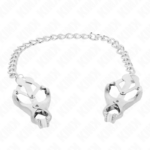 JAPANESE CLOVER NIPPLE CLAMPS WITH CHAIN SILVER 30 CM - Pilt 3
