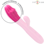 IVY FLEXIBLE VIBRATOR 10 VIBRATIONS WITH STIMULATING TONGUE PINK – Kuva 4