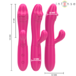 IVY FLEXIBLE VIBRATOR 10 VIBRATIONS WITH STIMULATING TONGUE PINK – Kuva 3