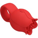JAE ROSE SHAPED FINGER VIBRATOR 10 VIBRATIONS RED - Pilt 4