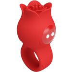 JAE ROSE SHAPED FINGER VIBRATOR 10 VIBRATIONS RED - Pilt 2