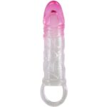ODES REALISTIC 2 CM ENLARGEMENT SHEATH FOR PENIS PINK - Image 2