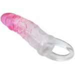 ODES REALISTIC 2 CM ENLARGEMENT SHEATH FOR PENIS PINK - Image 3