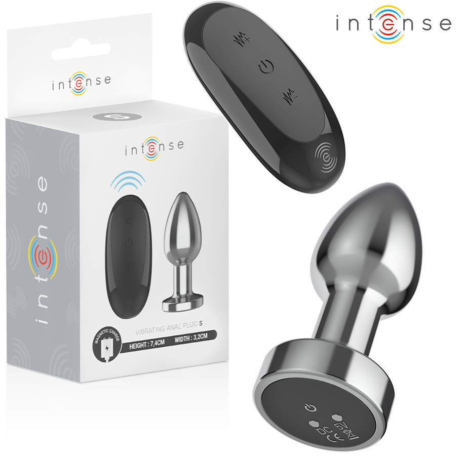 ANAL PLUG 10 VIBRATIONS METAL WITH REMOTE CONTROL S