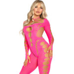 PINK OPEN BACK BODYSTOCKING ONE SIZE – Kuva 3