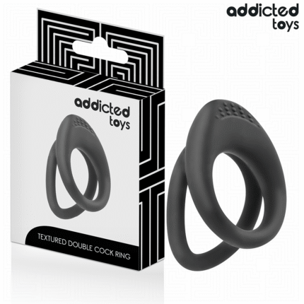 DOUBLE TEXTURED PENIS RING