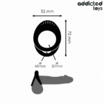 DOUBLE TEXTURED PENIS RING - Pilt 4