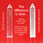 STRAWBERRY PREMIUM CONDOMS PACK 4 - Image 3