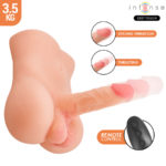 DAMIEN TORSO WITH REALISTIC DILDO WITH PUSHING AND VIBRATION REMOTE CONTROL 3.5 KG