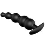 ANAL PLUG SILICONE EXTRA STIMULATION AND 12 VIBRATION MODES BLACK REMOTE CONTROL - Image 3