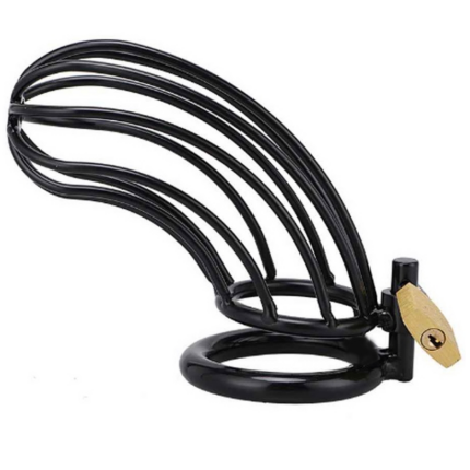 BLACK BIRD CHASTITY RING CAGE